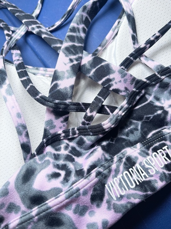 Victoria’s Secret Sport VSX Women’s Pink Strappy Tie-Dye Sports Bra Size Small - Picture 15 of 16